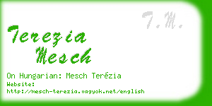 terezia mesch business card